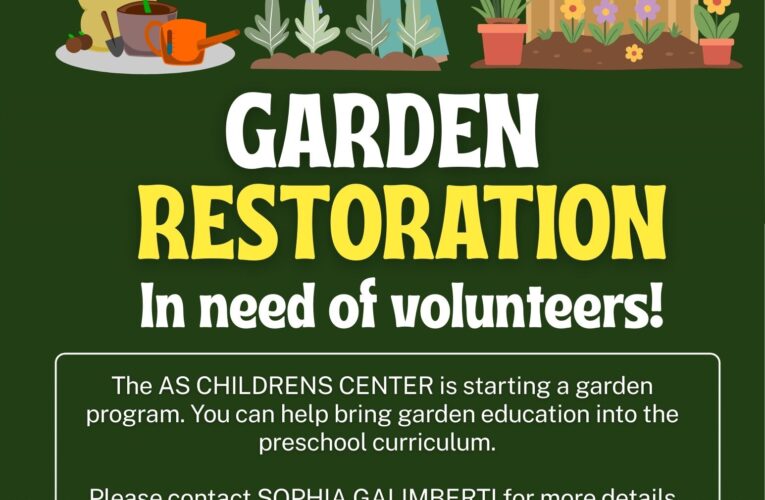 Garden Restoration – Volunteers Needed 🗺