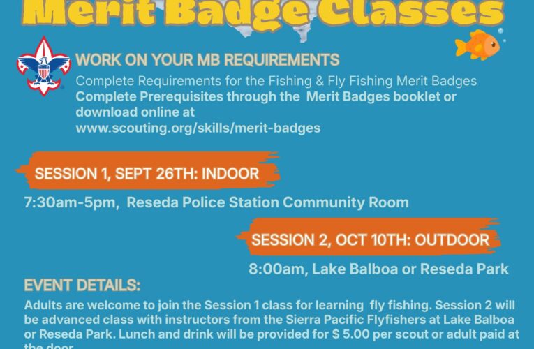 Fishing & Fly Fishing Course and Meritbadge